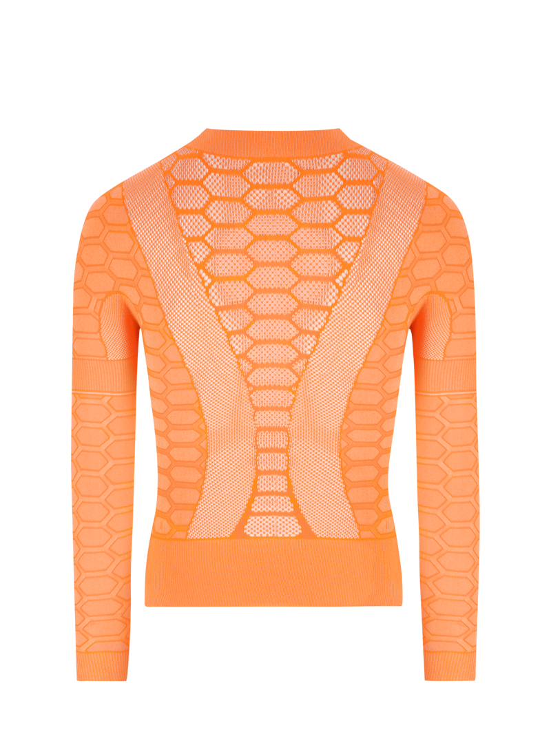Q36.5 Base Layer 3 LONG SLEEVE : POPPY ORANGE-1