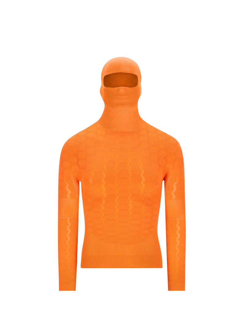 Q36.5 Base Layer 5 PLUS Hoodie : POPPY ORANGE
