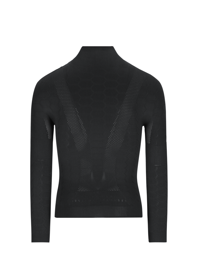 Q36.5 Base Layer 4 PLUS : Long Sleeve Thermal Base Layer in BLACK-1