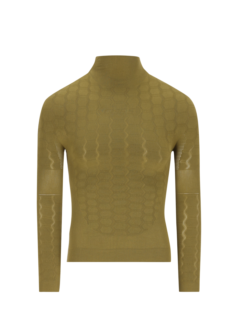 Q36.5 Base Layer 4 PLUS : Long Sleeve Thermal Base Layer in DRAB GREEN
