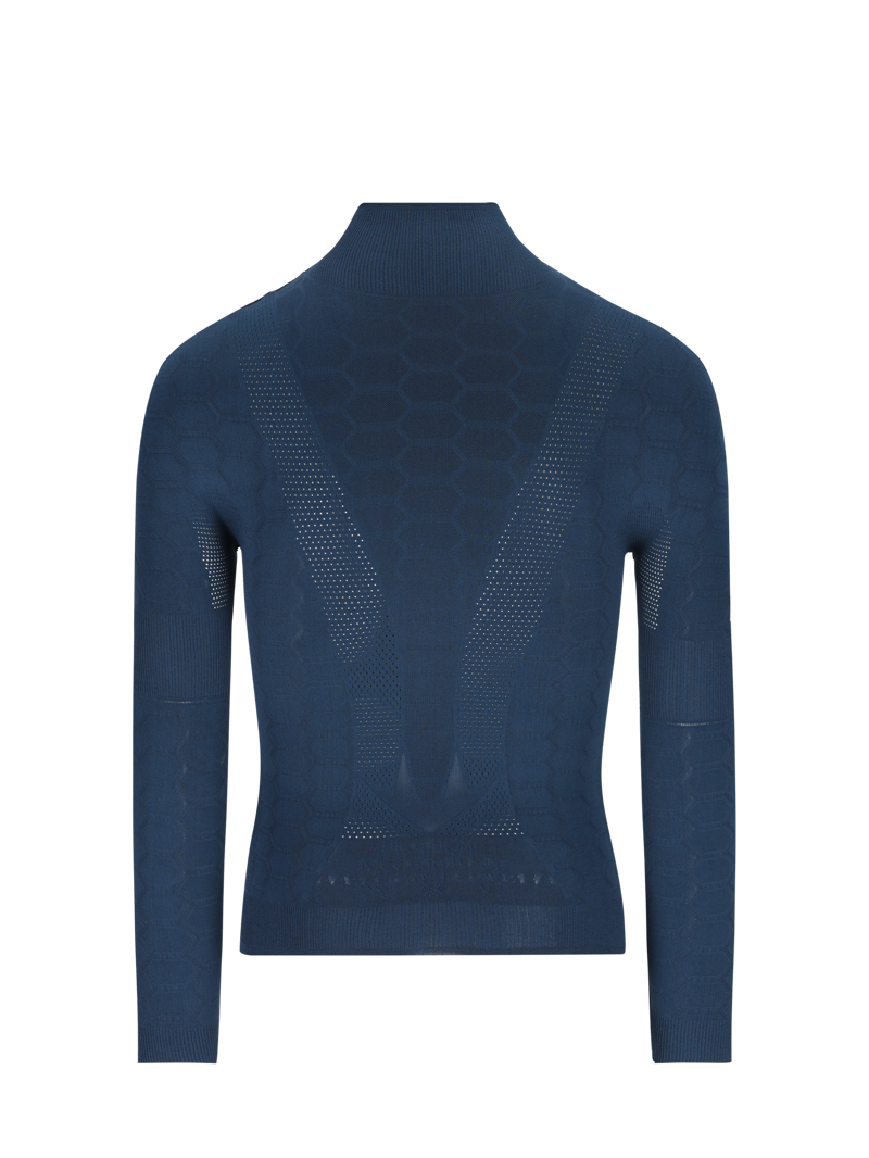 Q36.5 Base Layer 4 PLUS : Long Sleeve Thermal Base Layer in NAVY BLUE-1