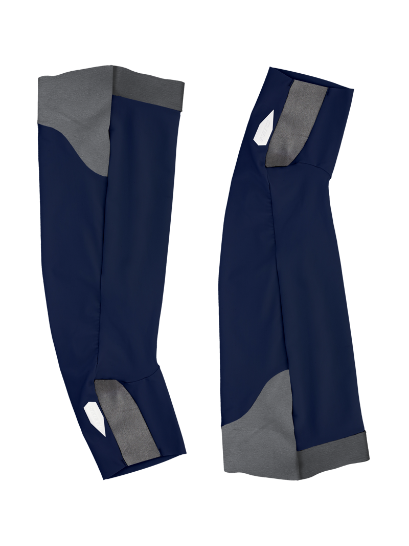 Q36.5 Hybrid KNEE Warmers : NAUTICA BLUE