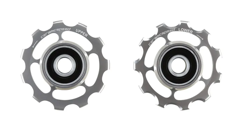 CeramicSpeed Road COATED Pulley Wheels : Campagnolo 11 Speed : SILVER