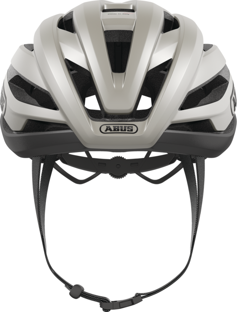 Abus STORMCHASER ACE Road and Gravel Helmet : Lunar Silver-4