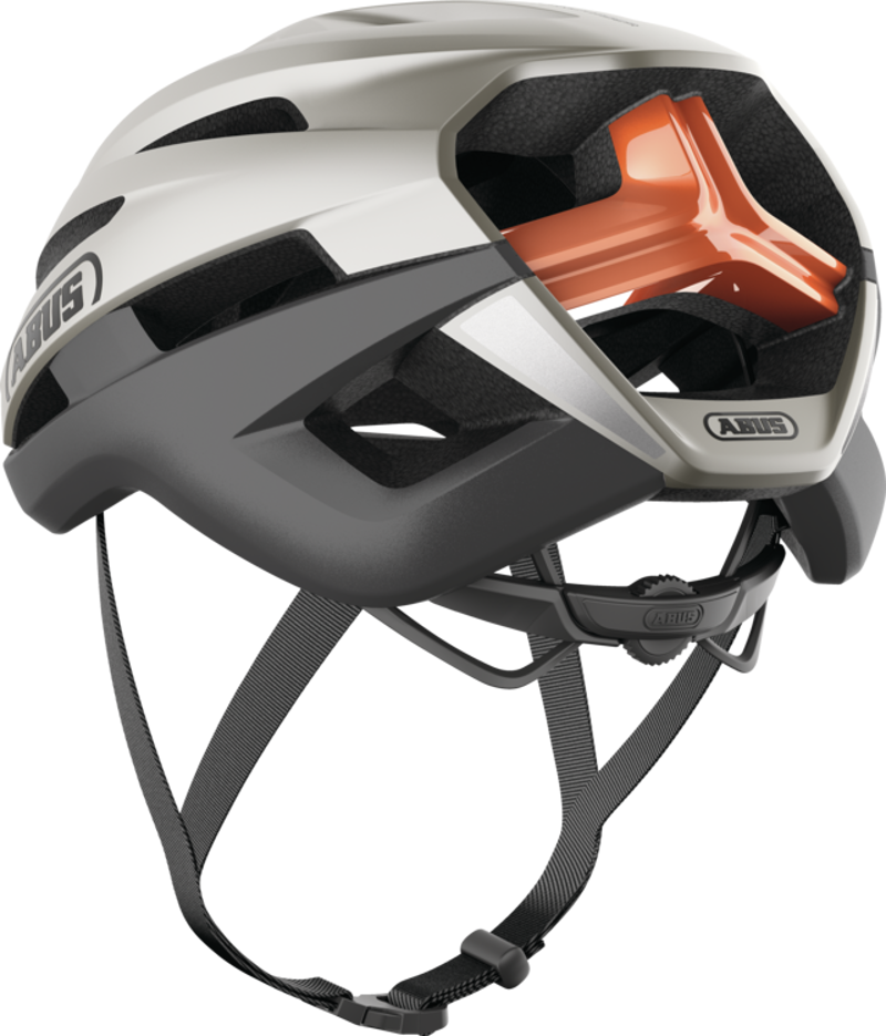 Abus STORMCHASER ACE Road and Gravel Helmet : Lunar Silver-1