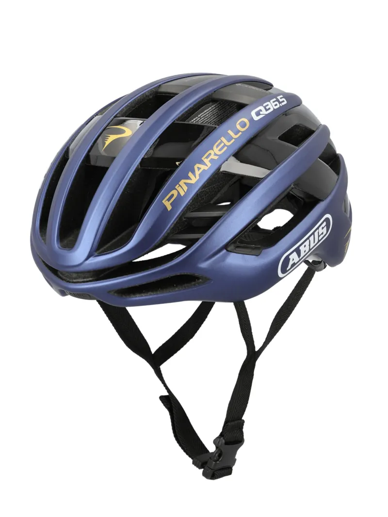 Abus AIRBREAKER 2.0 : Pinarello Q36.5 Team Helmet : Navy Blue + Gold