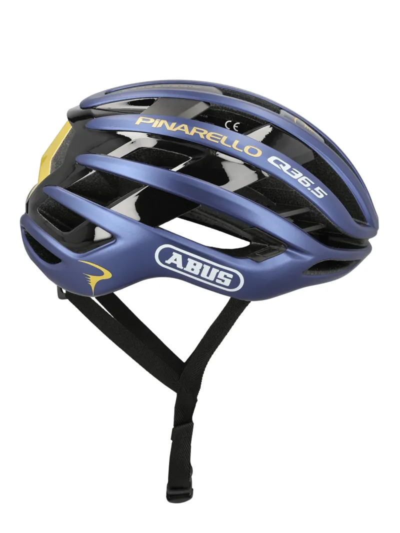 Abus AIRBREAKER 2.0 : Pinarello Q36.5 Team Helmet : Navy Blue + Gold-2