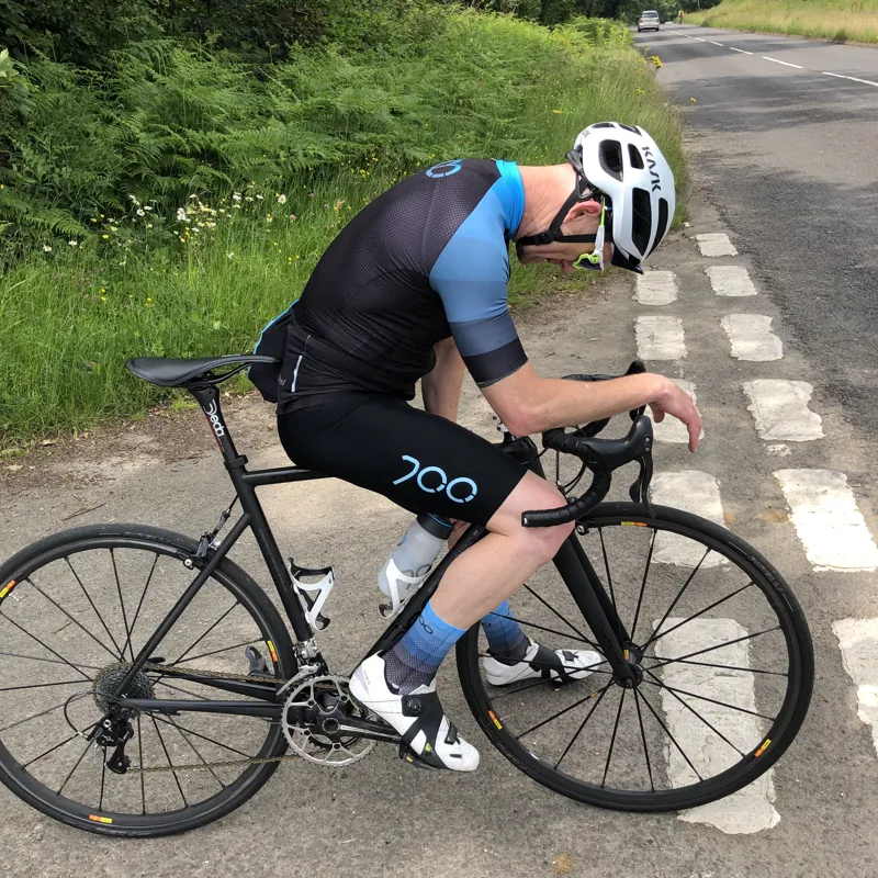 700 Mens GRADIENT Cycling Jersey : Black with Gradient Blue-10