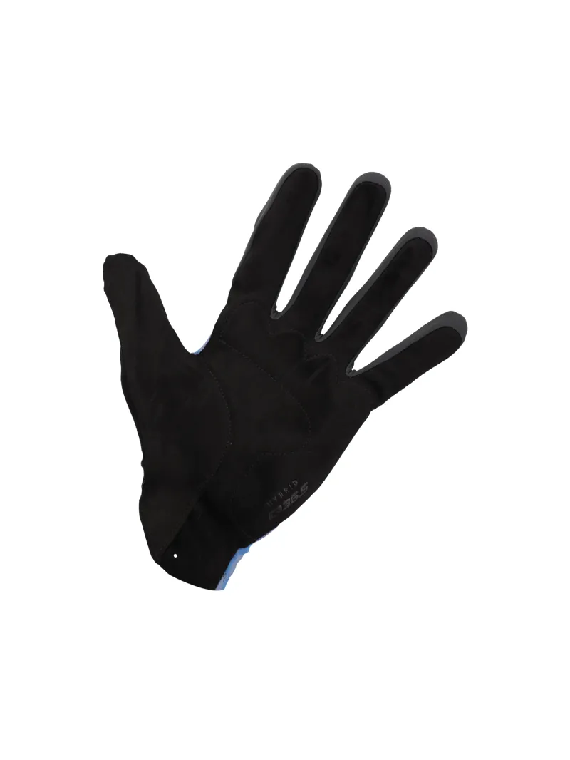 Q36.5 Hybrid Gloves : Supersonic Check Blue-1