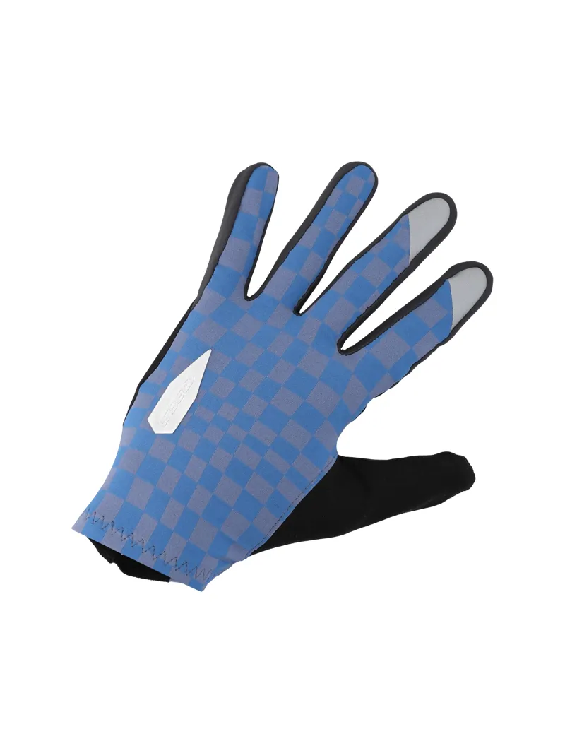 Q36.5 Hybrid Gloves : Supersonic Check Blue