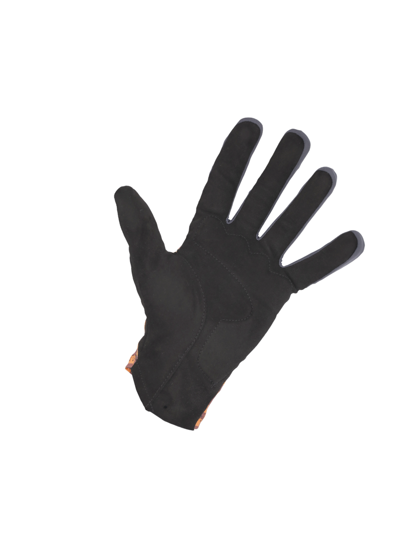 Q36.5 Hybrid Gloves : CHECK ORANGE-1