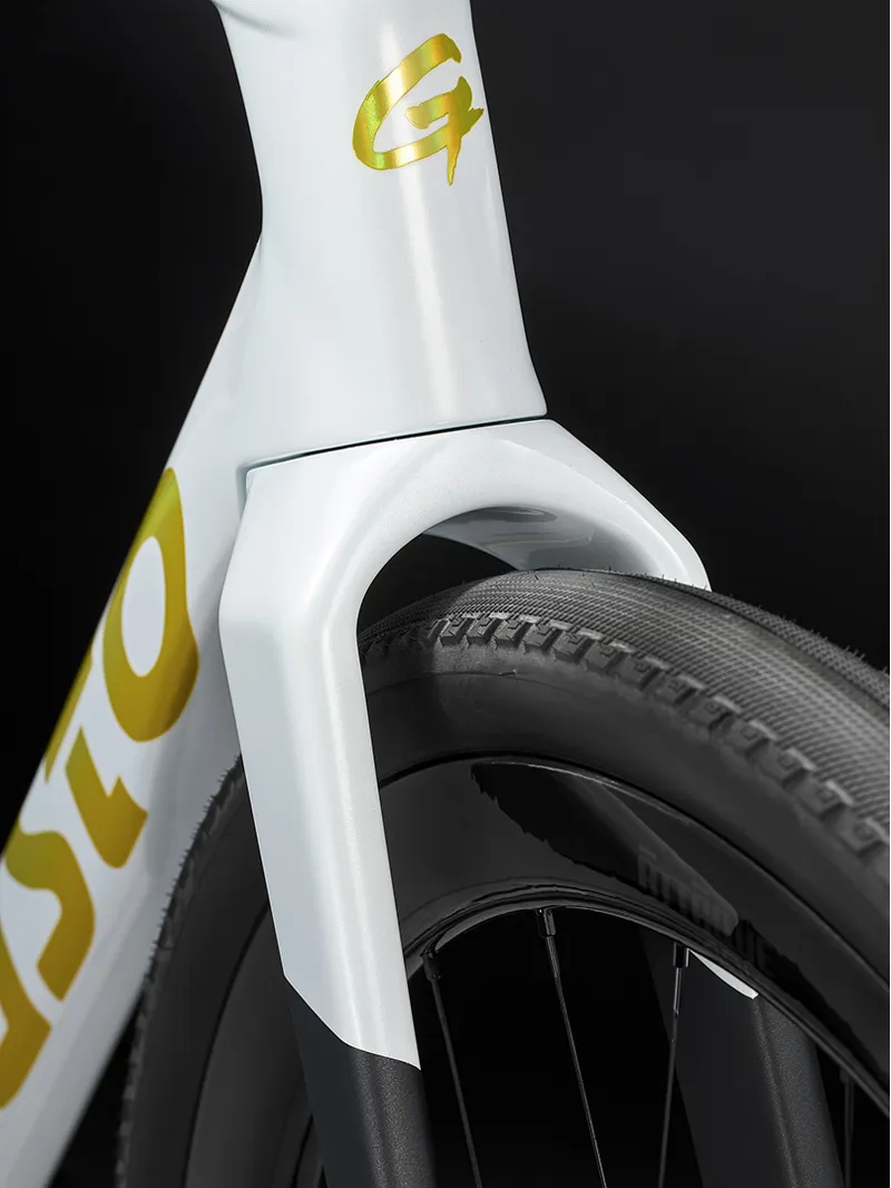 Gusto GTG ELITE ULTRA Gravel Bike : Pearl White-4