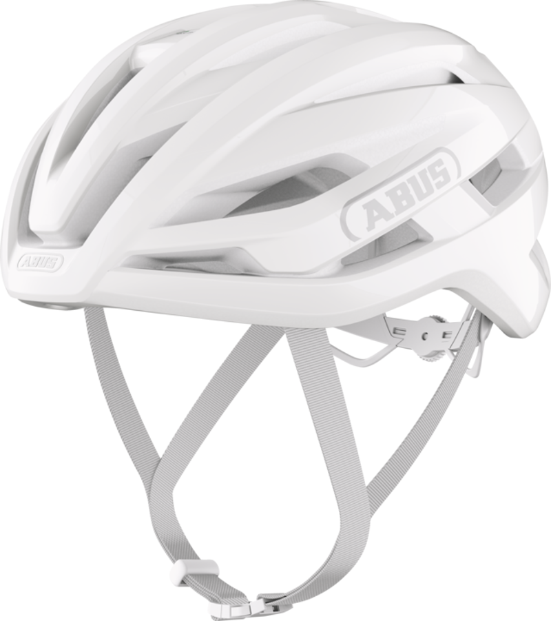 Abus STORMCHASER ACE Road and Gravel Helmet : Pure White