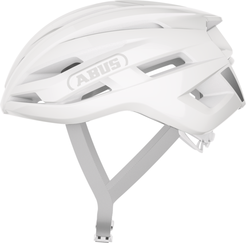 Abus STORMCHASER ACE Road and Gravel Helmet : Pure White-2