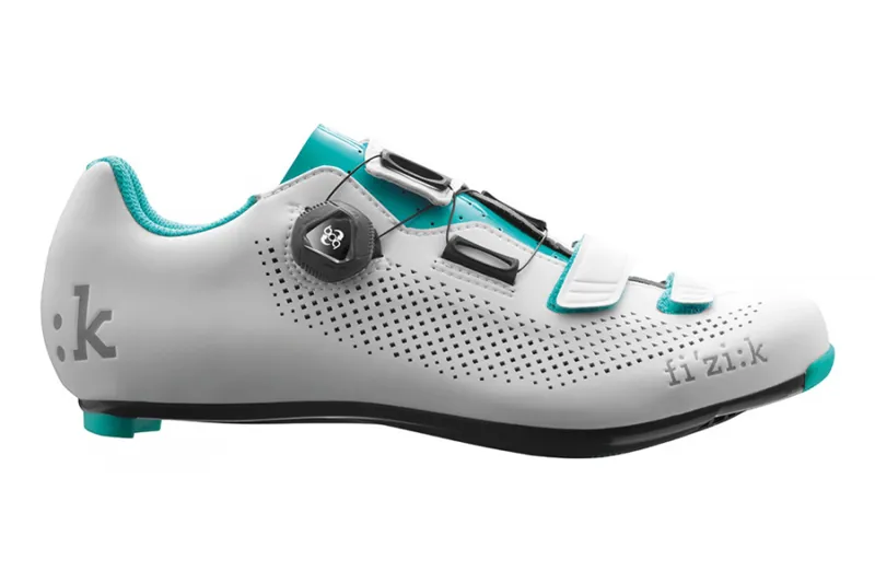 Fizik R4B Donna BOA Road Cycling Shoe : White / Emerald-1