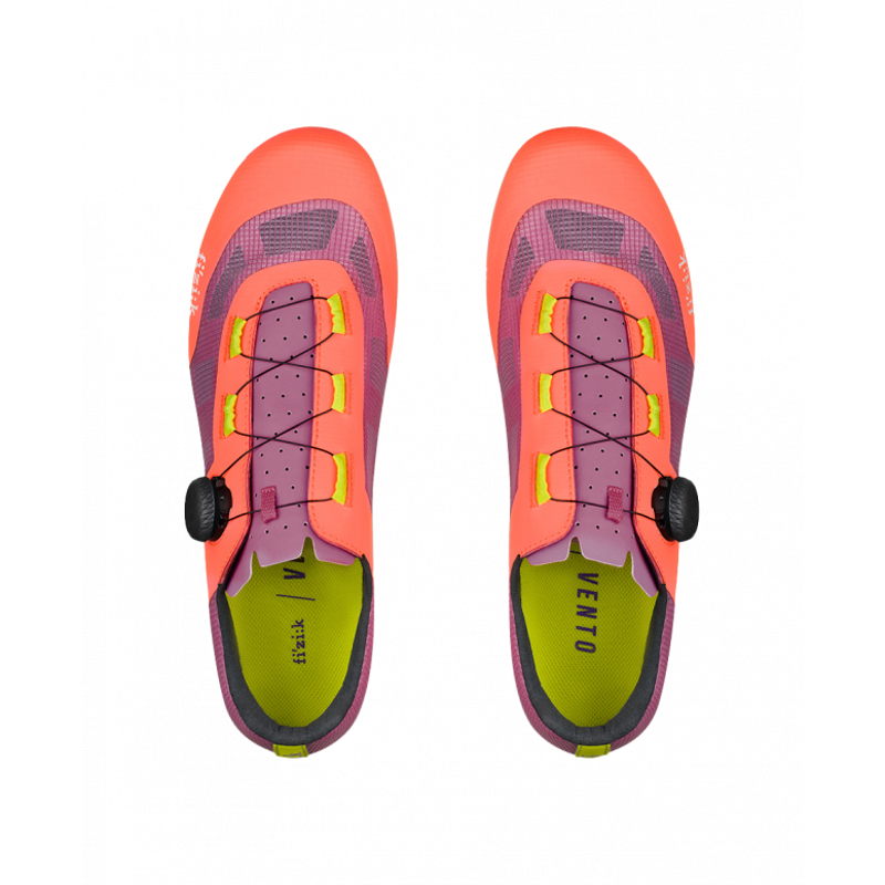 Fizik Vento Proxy Shoes in Coral and Purple -1