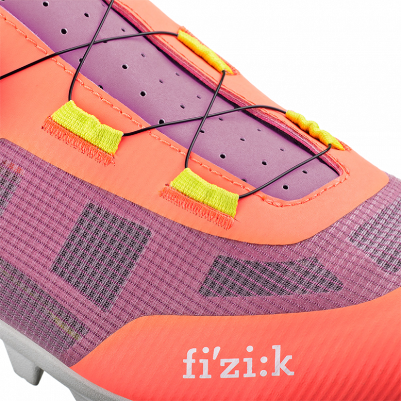 Fizik Vento Proxy Shoes in Coral and Purple -3