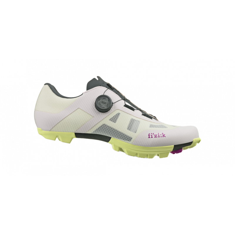 Fizik Vento Proxy Shoes in Lilac and Lime Green
