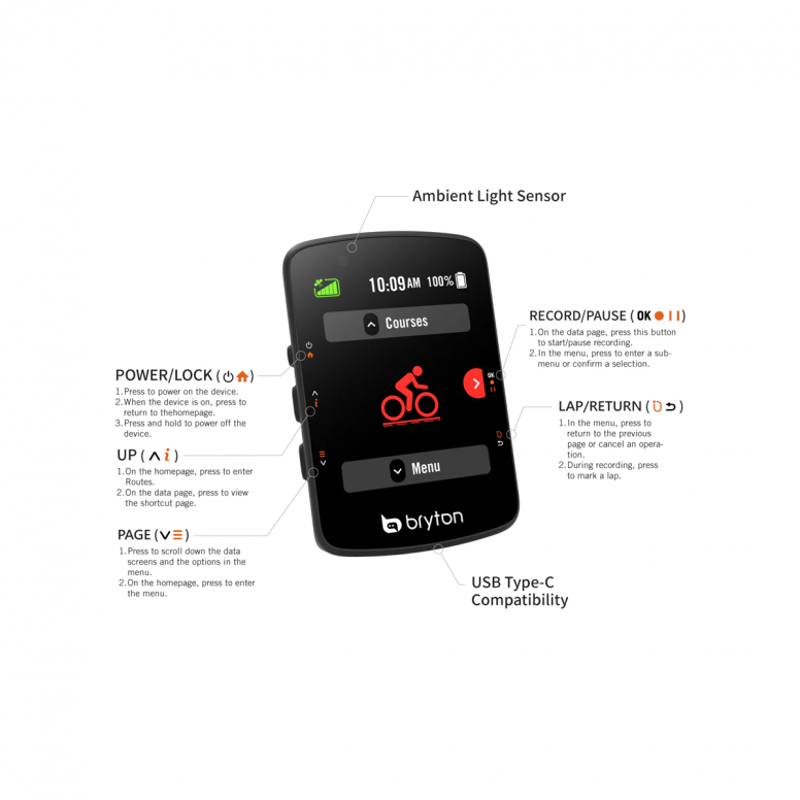 Bryton Rider 550 GPS Cycling Computer-4