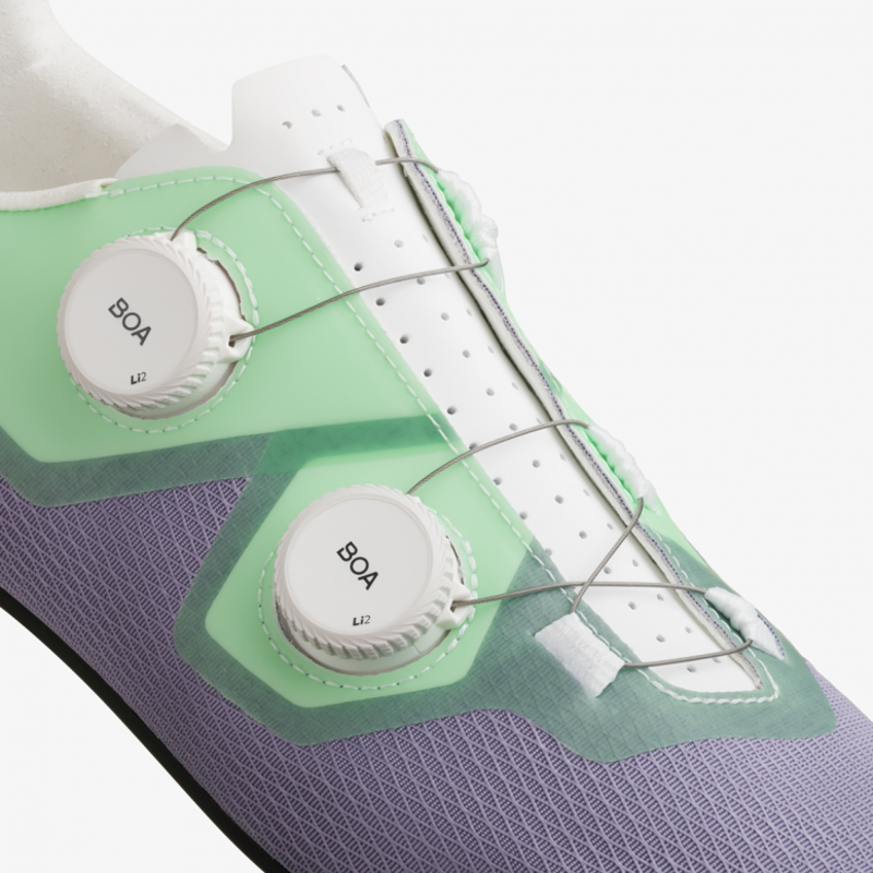Fizik LYRA Road Cycling Shoes : Lavendar and Mint-4