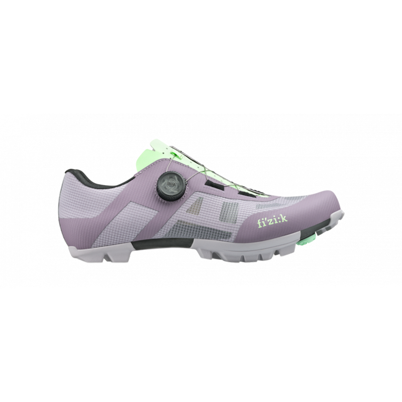 Fizik Vento Proxy Shoes in Purple and Lime Green