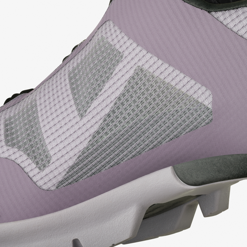 Fizik Vento Proxy Shoes in Purple and Lime Green-5