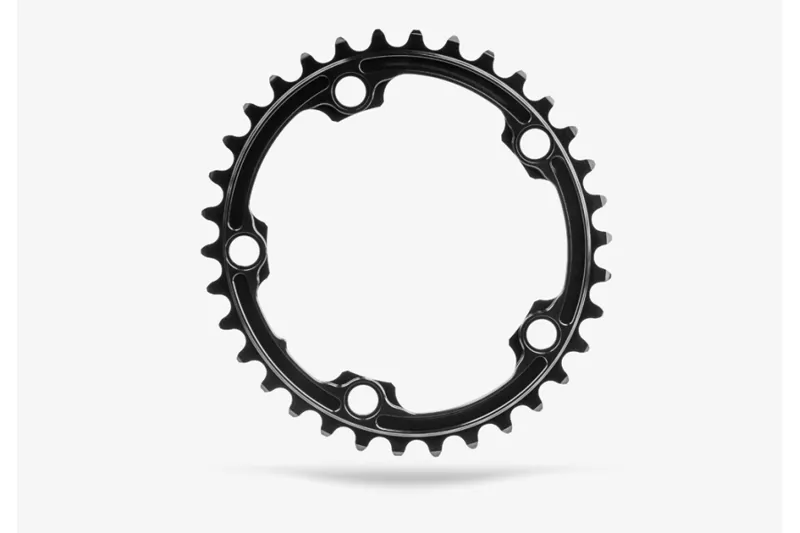 Absolute Black ROAD Oval Chainrings Shimano 5-Arm 110 BCD : BLACK-1
