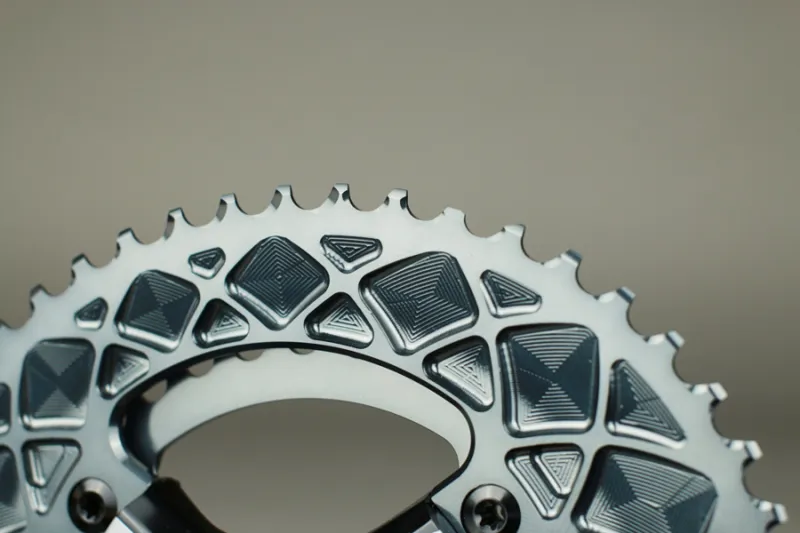 Absolute Black ROAD Oval Chainrings Shimano 5-Arm 110 BCD : BLACK-3