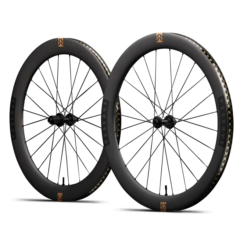 Reserve 57/64 TA Carbon Road Wheelset : DT 180 DiCUT Hubs