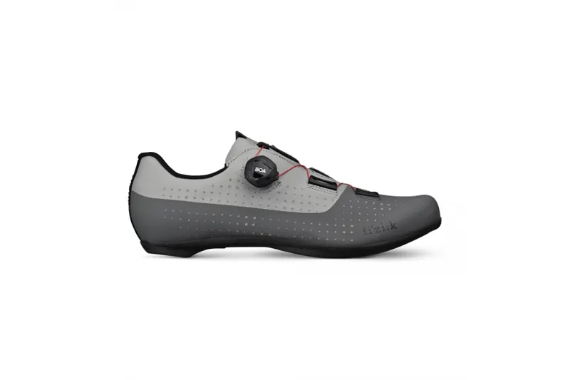 Fizik R4 Tempo Overcurve Road Cycling Shoes : WIDE FIT : Grey / Red-5
