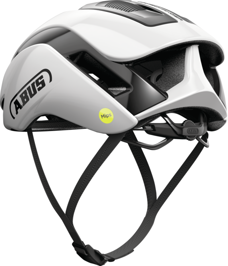 Abus GAMECHANGER 2.0 Aero Road Helmet with MIPS : Shiny White-1