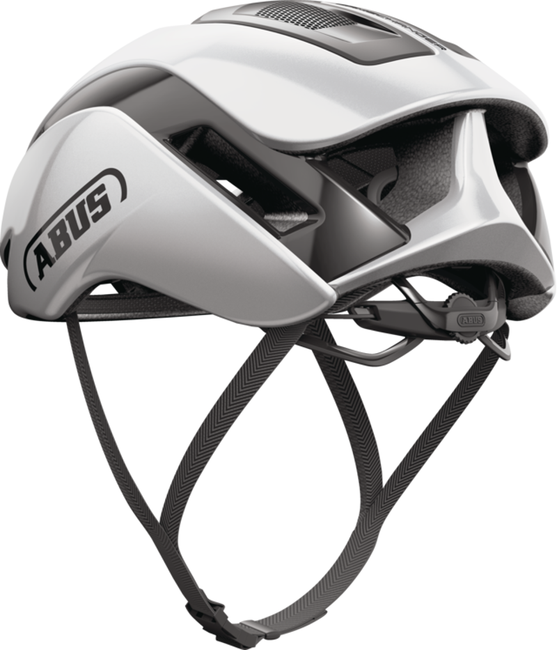 Abus GAMECHANGER 2.0 Aero Road Helmet : Gleam Silver-1