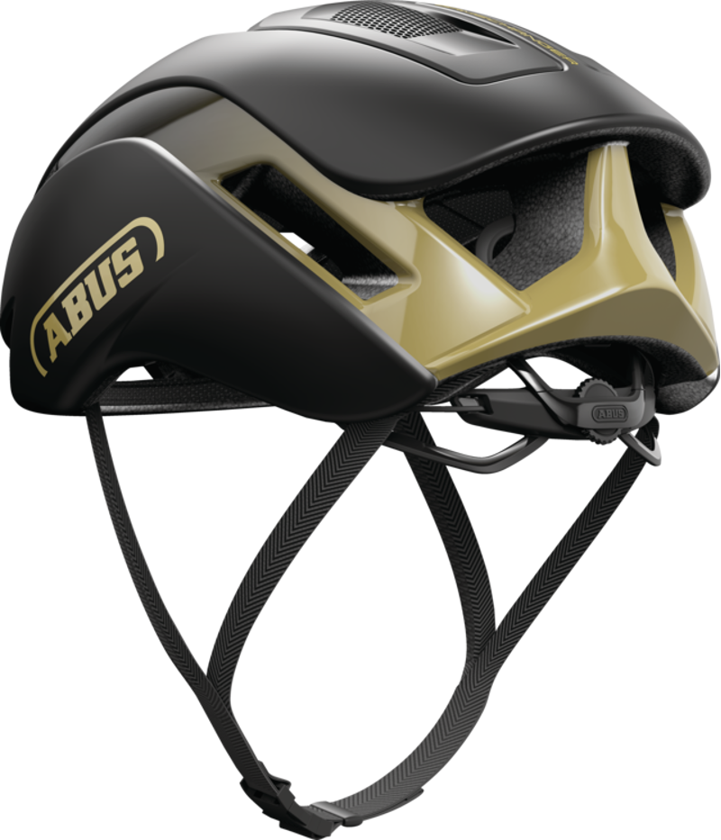Abus GAMECHANGER 2.0 Aero Road Helmet : Black Gold-1