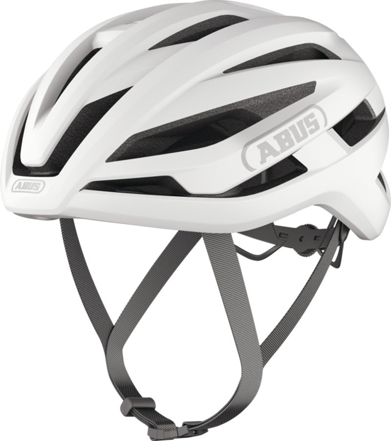 Abus STORMCHASER ACE Road and Gravel Helmet : Polar White