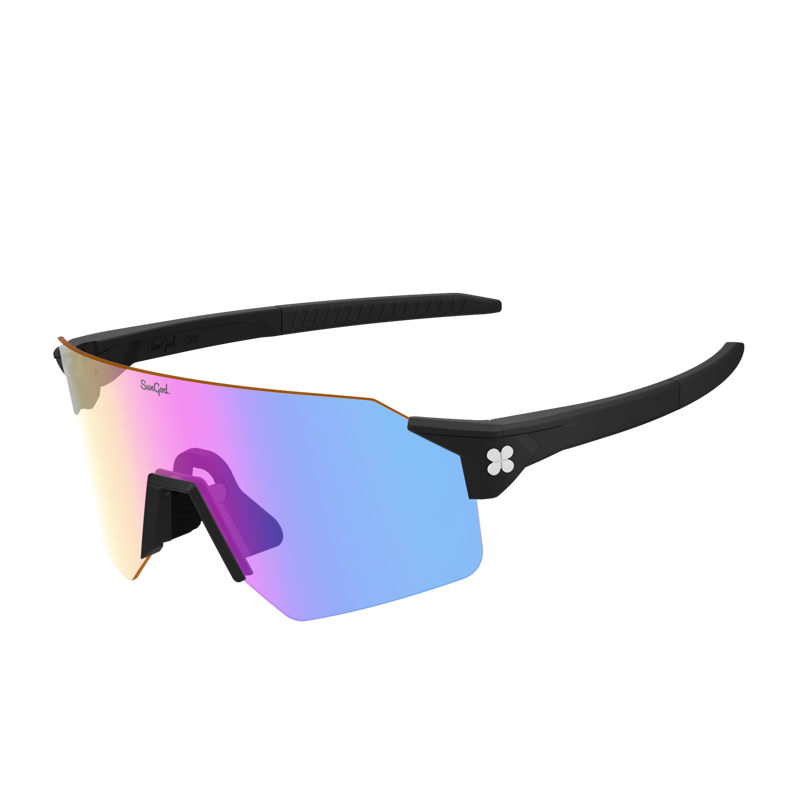 SunGod AIRAS : Matte Black / IRIS HV Blue Photochromic Sunglasses