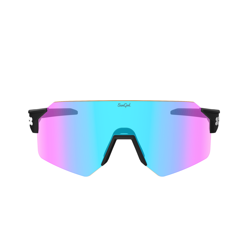 SunGod AIRAS : Matte Black / IRIS HV Blue Photochromic Sunglasses-2
