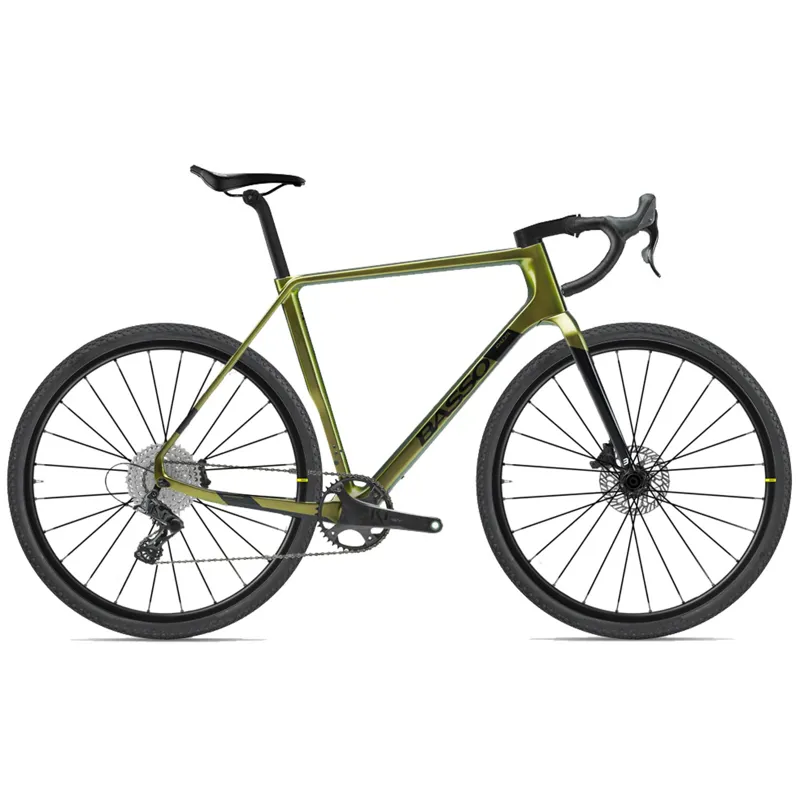 2023 Basso PALTA II Carbon Gravel Bike : EKAR 1x13 : Poseidon Green 