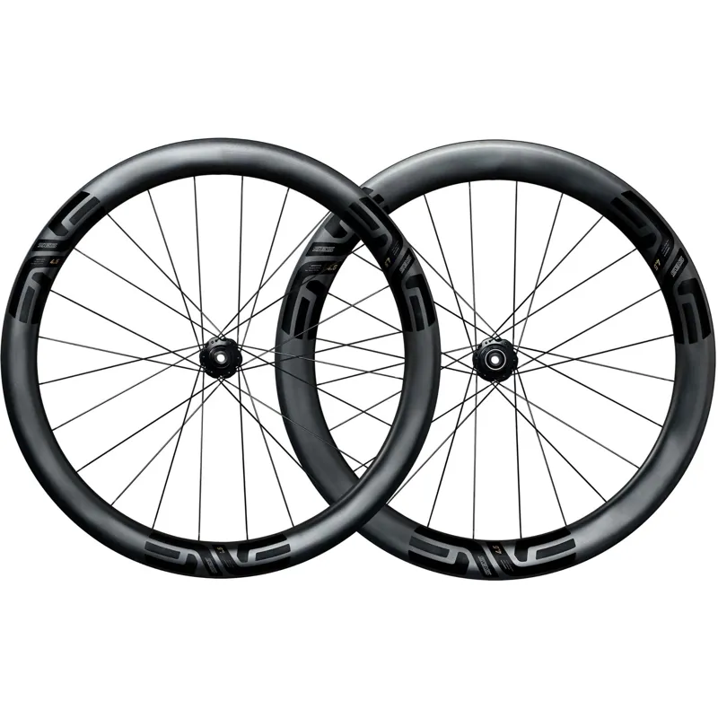 Enve SES 4.5 HOOKLESS Disc Road Wheels : Chris King Hubs : Matte Black