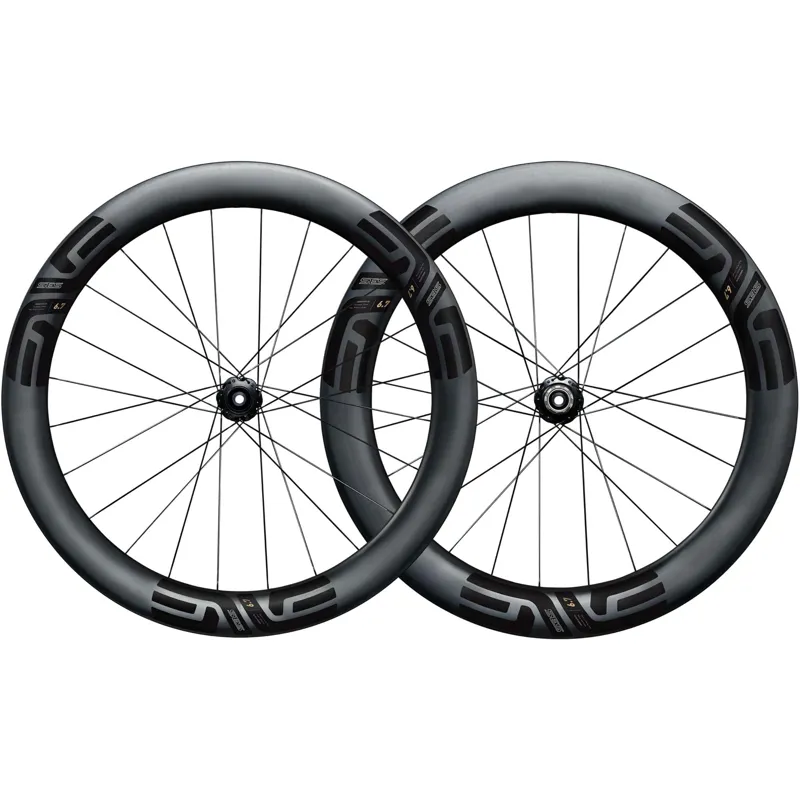 Enve SES 6.7 Carbon Disc Brake HOOKLESS Wheelset in Black : Enve Hubs