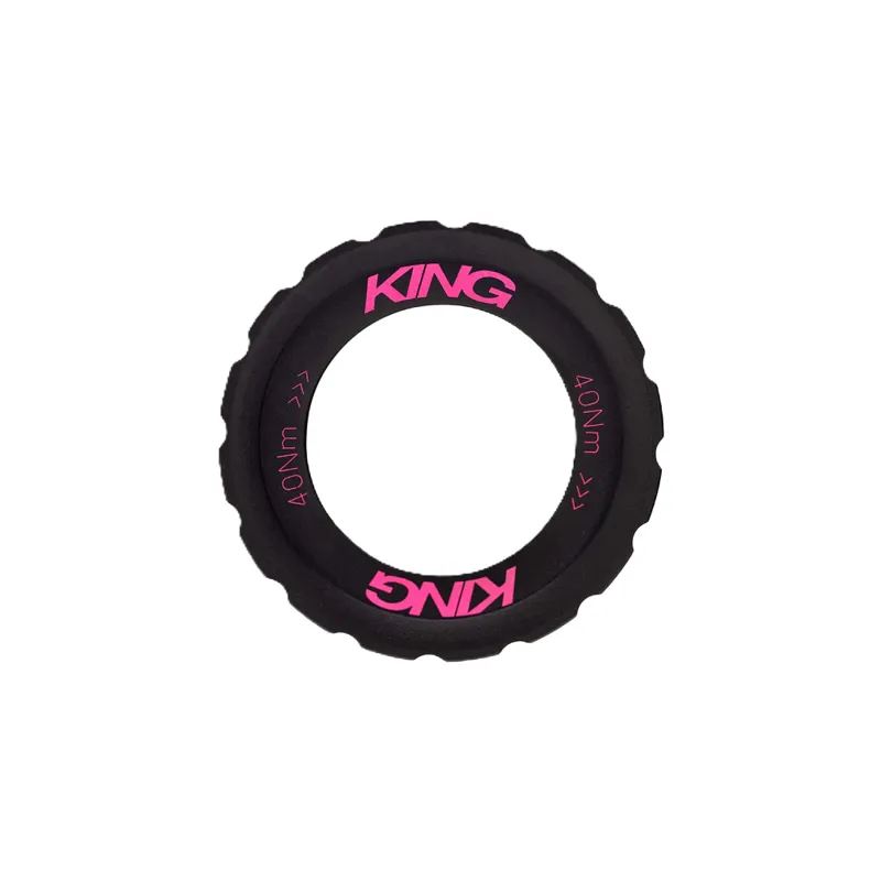 Chris King - Lockring for CenterLock Rotors : Two-Tone Black Punch