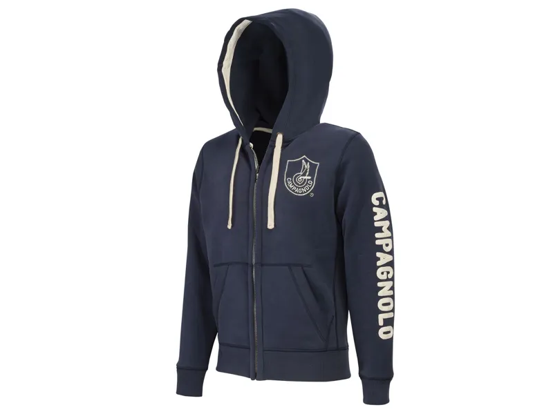 Campagnolo Hooded Sweatshirt in Navy Blue -1