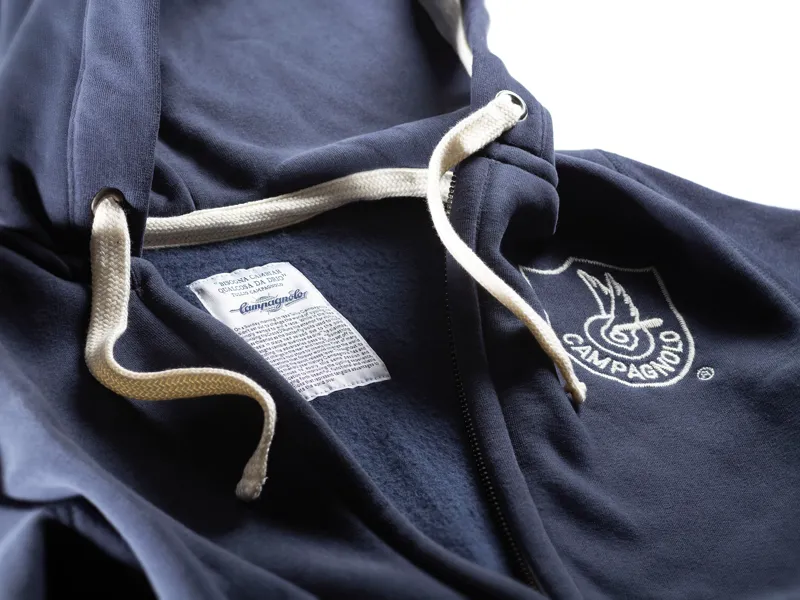 Campagnolo Hooded Sweatshirt in Navy Blue -3