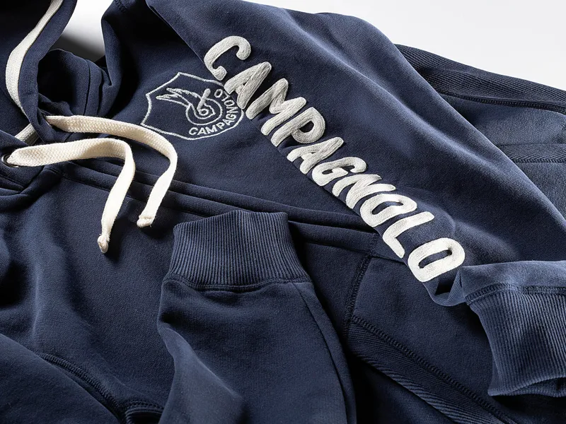 Campagnolo Hooded Sweatshirt in Navy Blue -4