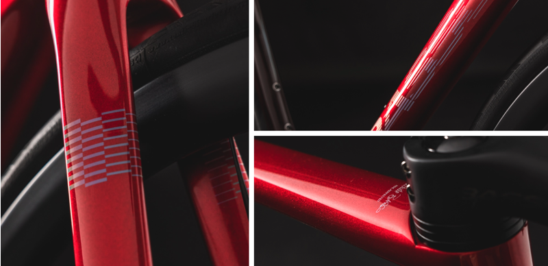 2023 Basso Diamante Disc Carbon Road Frameset : Candy Red Fade-1