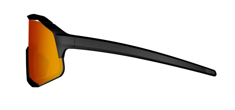 KOO Demos : Unisex Cycling Sunglasses : MATT BLACK / Red Mirror lens-2