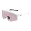 KOO Demos Unisex Sunglasses : White with PHOTOCHROMIC Pink lens