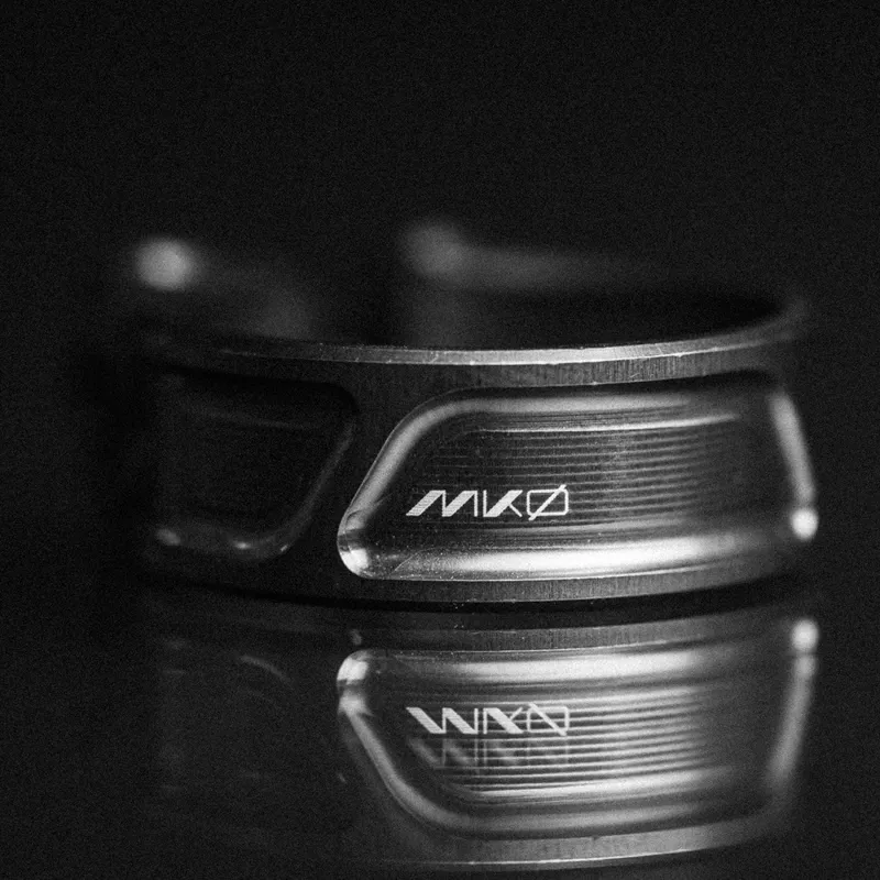 Wolf Tooth MKØ Seatpost Clamps with Ti Hardware in Stealth Grey