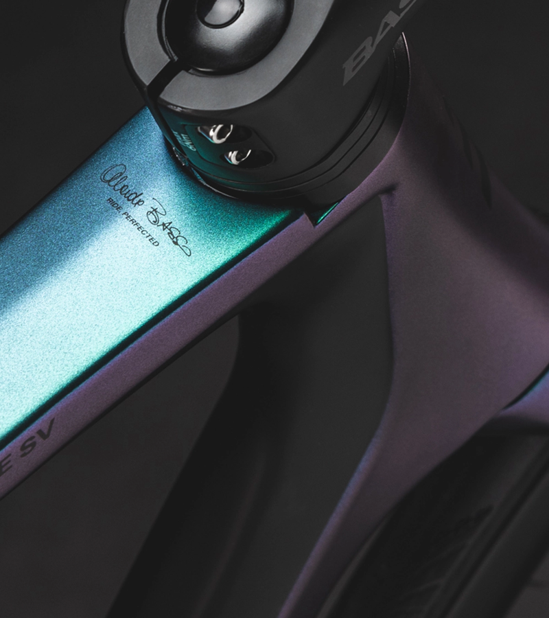 2023 Basso Diamante SV Disc with Dura-Ace Di2 : AURORA Green / Purple-2