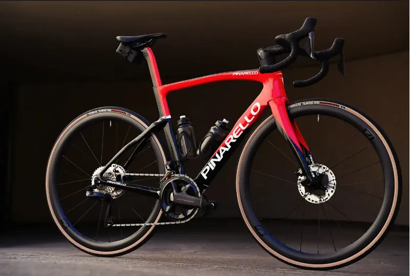 Pinarello F7 Road Bike with Ultegra Di2 ULTRAFAST C40 : RAZOR RED-4