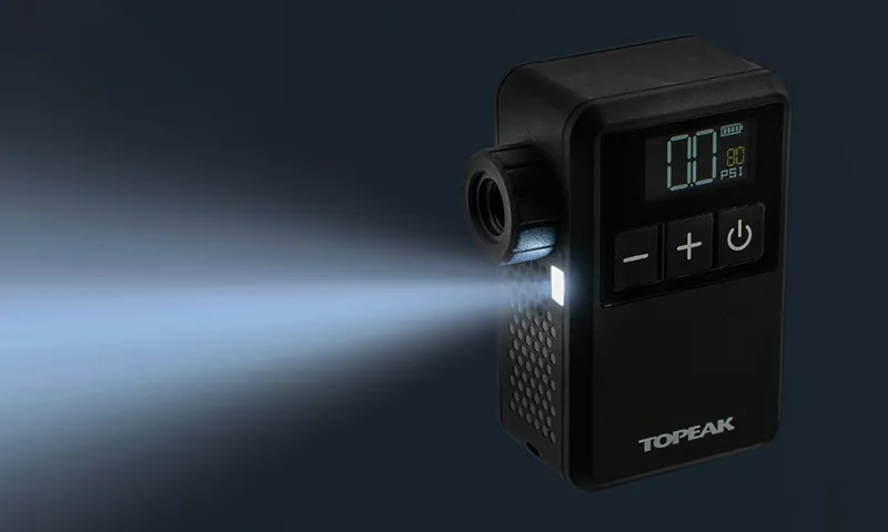 Topeak V2 E-Booster Digital Mini Electric Inflator in Black-6